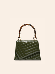 Quilted Patent Green